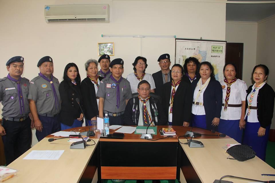 INVESTITURE OF VICE PRESIDENT,MIZORAM STATE BHARAT SCOUTS AND GUIDES
