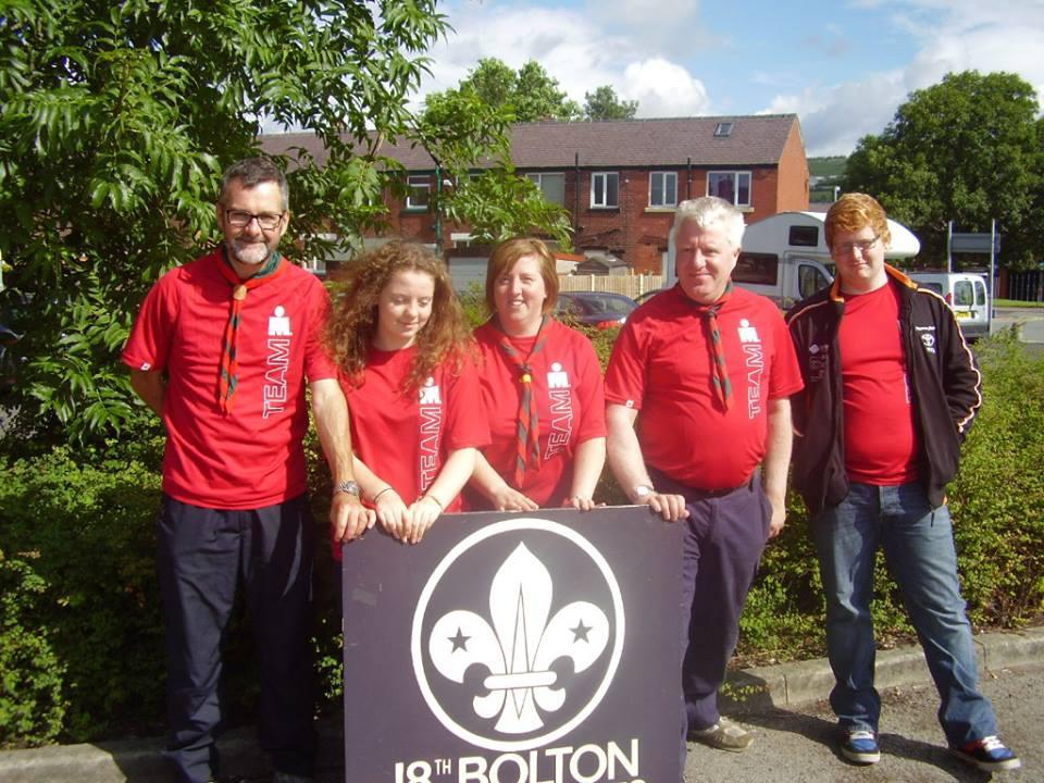 18th Bolton scouts provide Iron man race Marshals  Poppy collectors  and Christmas card  post