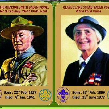 Lord  Robert  Stephenson Smyth Braden powell Olave st. Clair  Baden powell (world Thinking Day :impact)