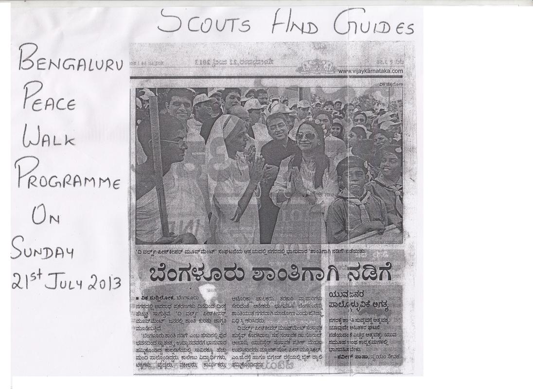 Bengaluru Peace Walk.