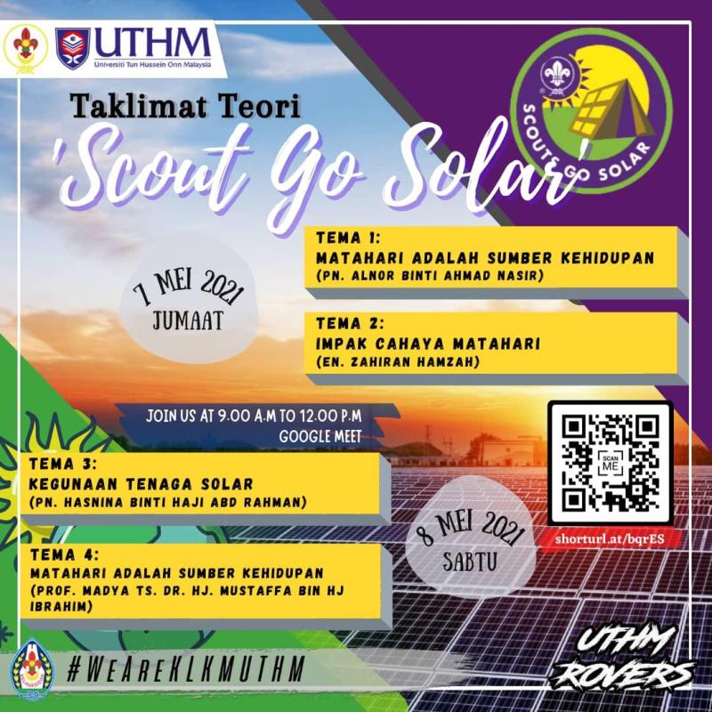 TAKLIMAT TEORI SCOUTS GO SOLAR UTHM