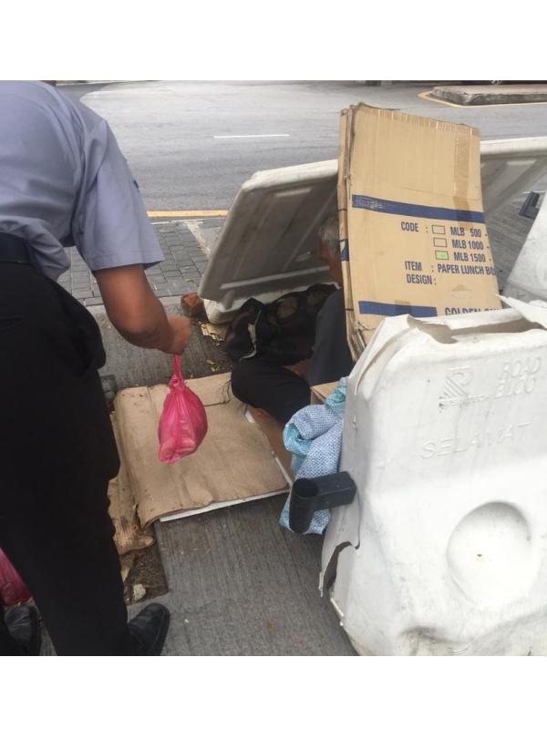Giving Food To Homeless Campaign