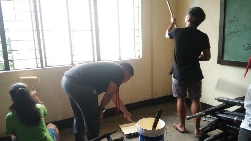 Day #5 Repainting Of HQ SWA Entry Of Caloocan High School Senior Scouts