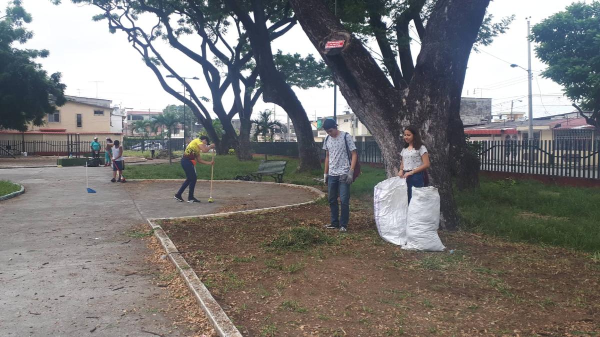 Limpieza de parque