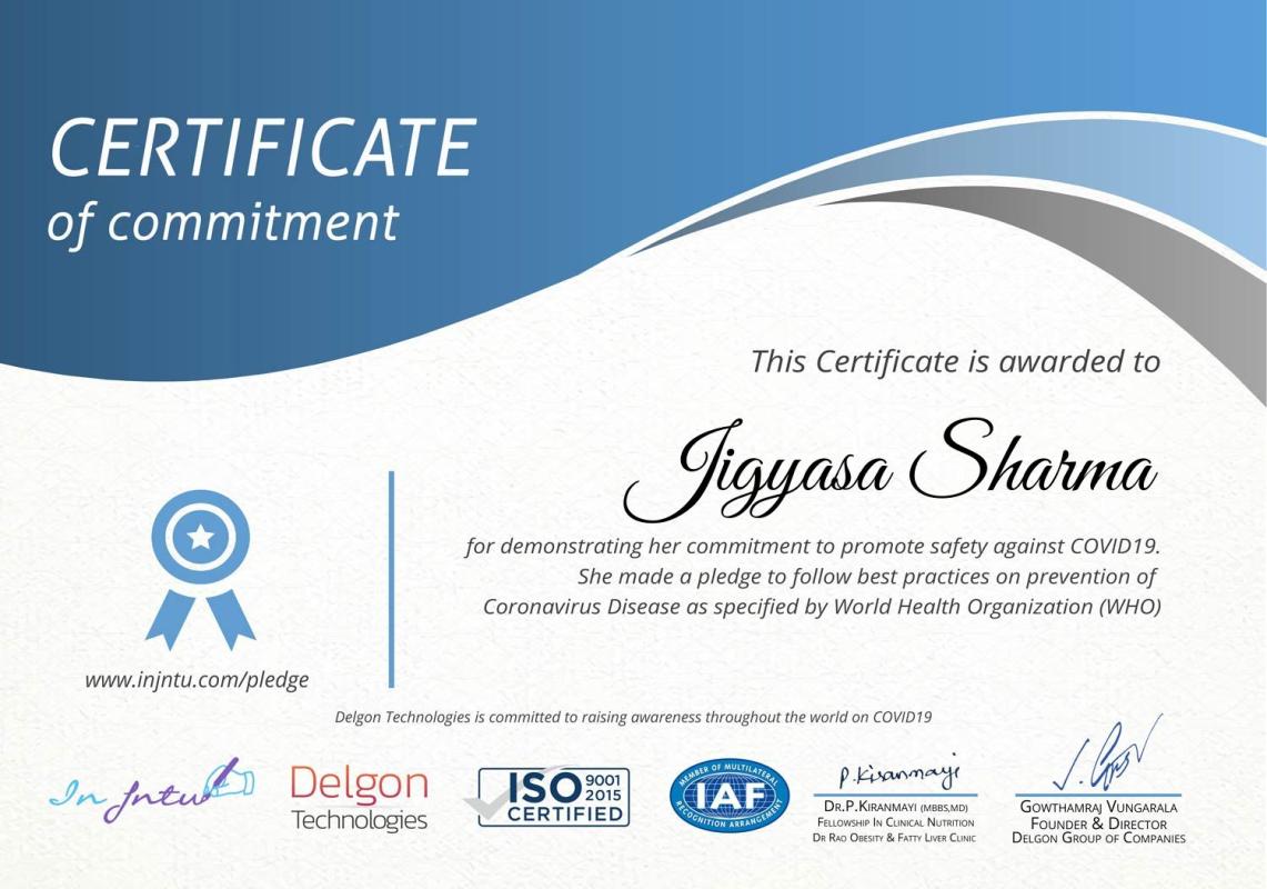 COMMITMENT OF COVID19