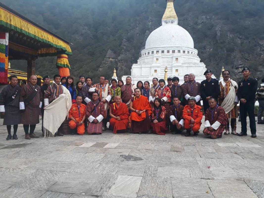 Crowd Control and Cleaning Waste during Closing Ceremony of Baza Guru Dungdrup at Chorten Kora
