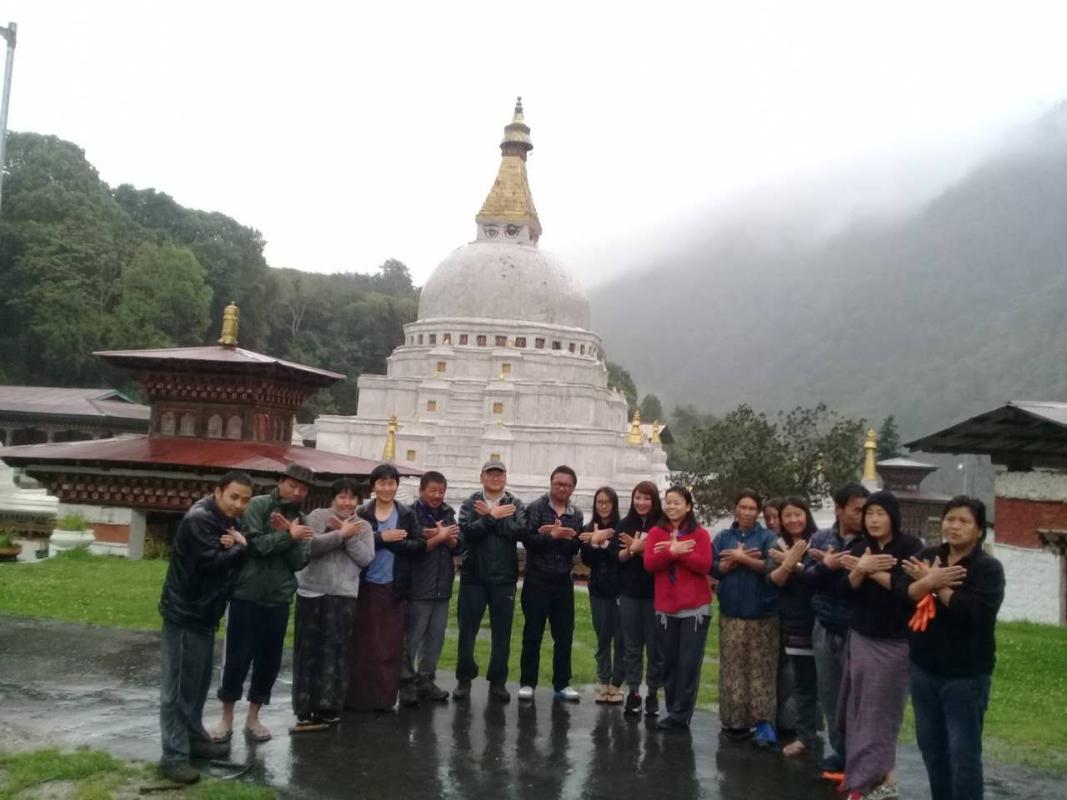 Plantation of Hedges at Chorten Kora