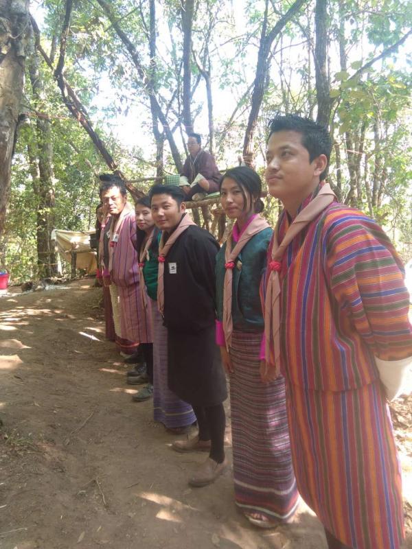 Wood badge training at Jampeling HSS