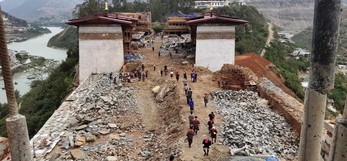 Community service of Thimphu Thromde Scout Association