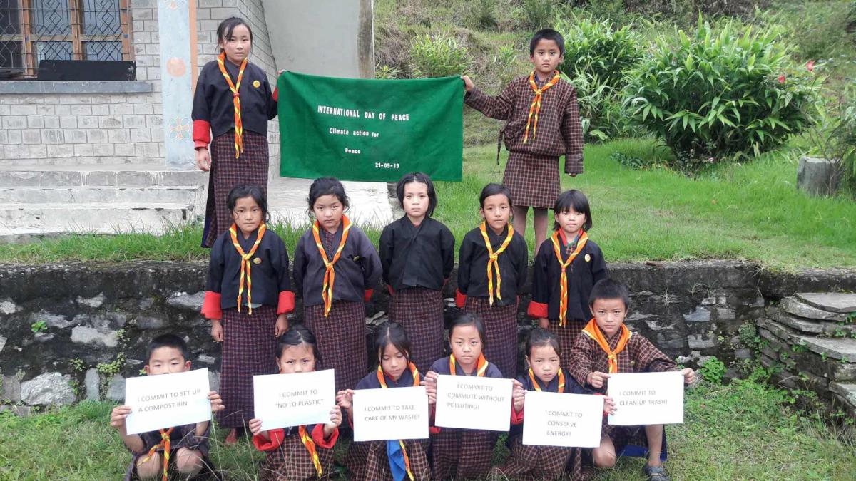 Cleaning campaign on peace day