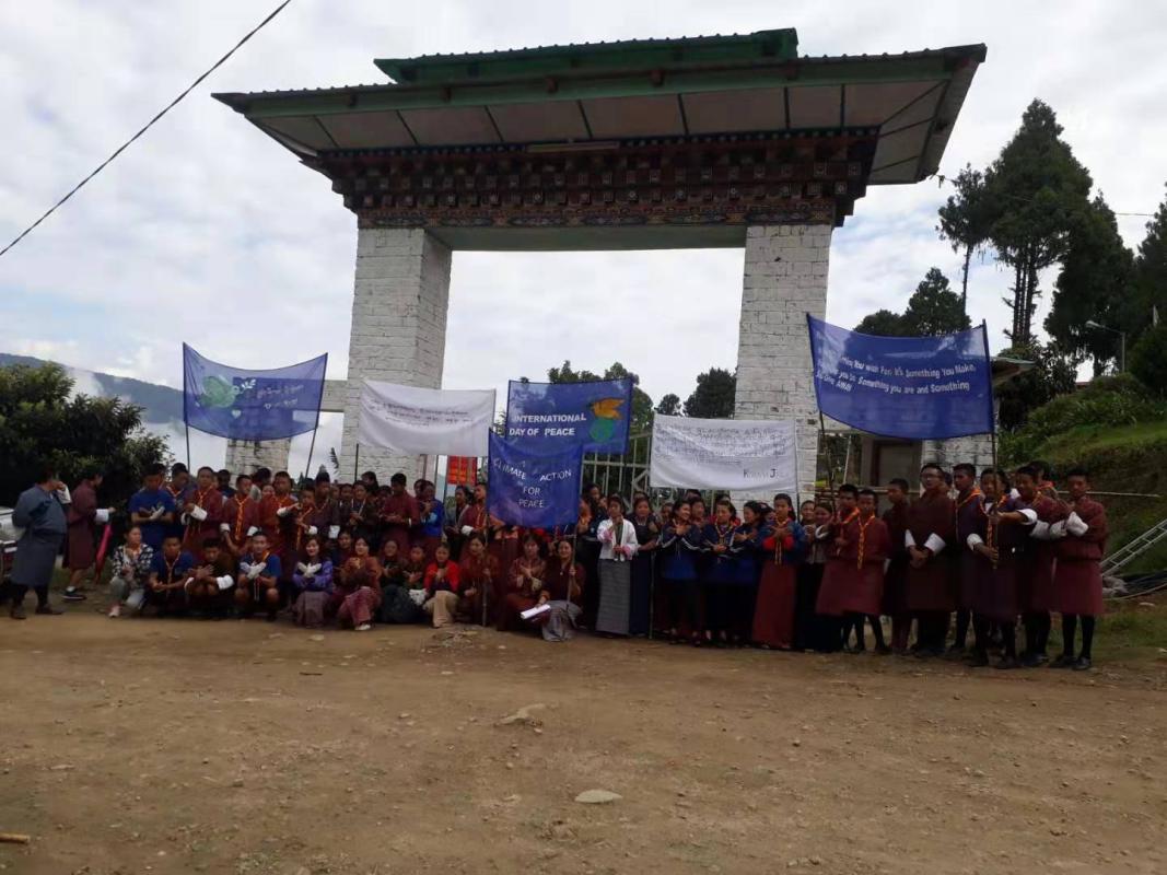 Celebration of International Peace Day in yurung central school