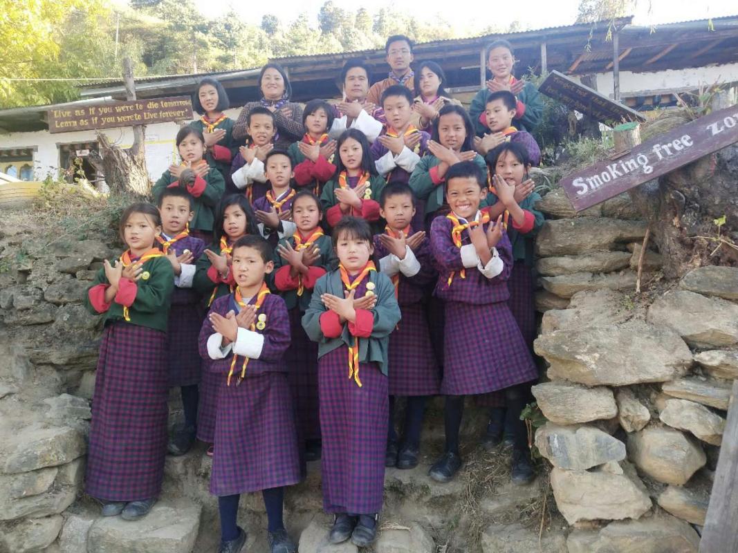 Awarding of Proficiency Badges and Karma Advancement Badges for the Nachung Scouts