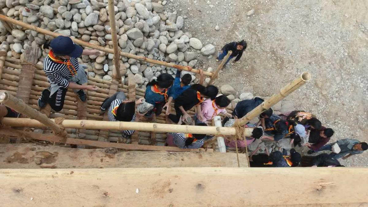 Construction of temple 