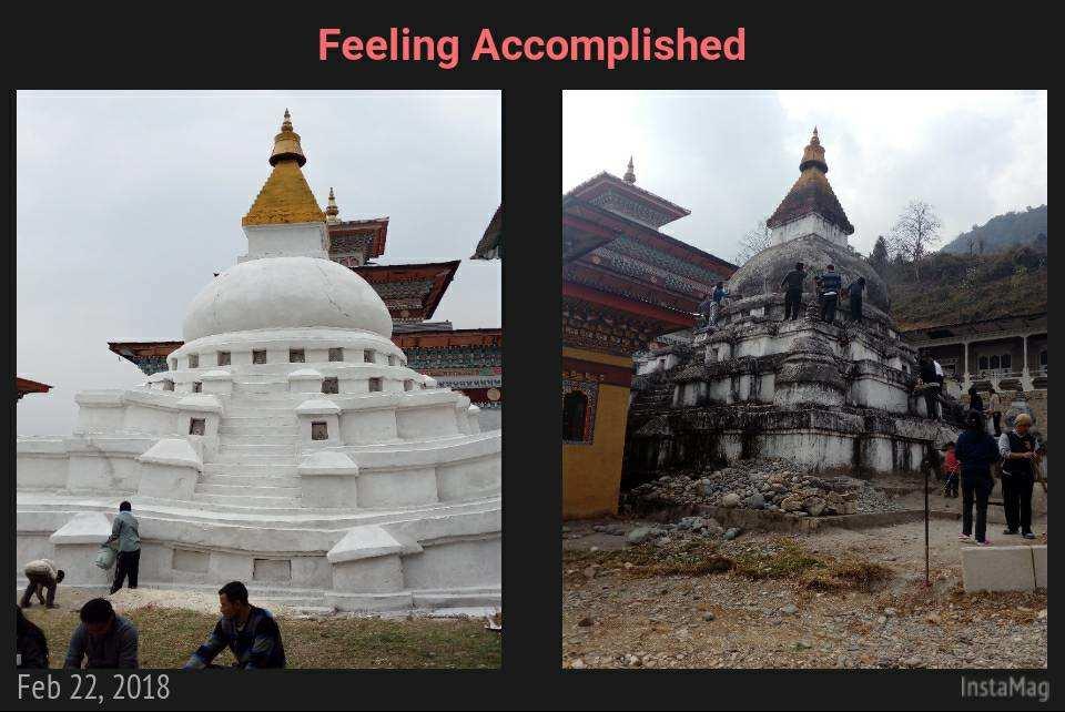 chorten repaintaing