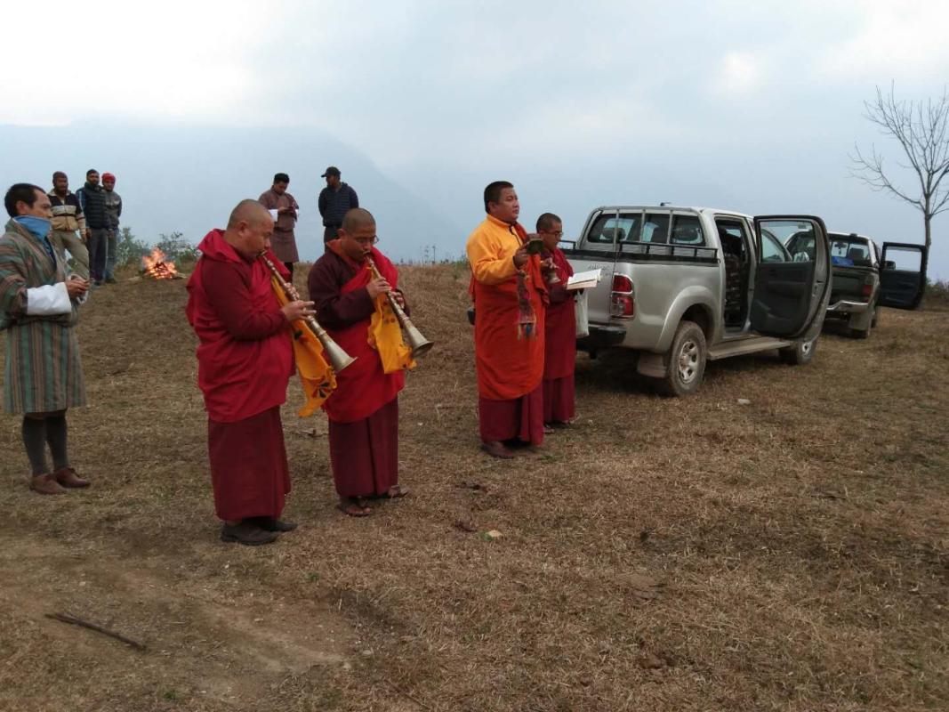 Inauguration of construction of school academic building