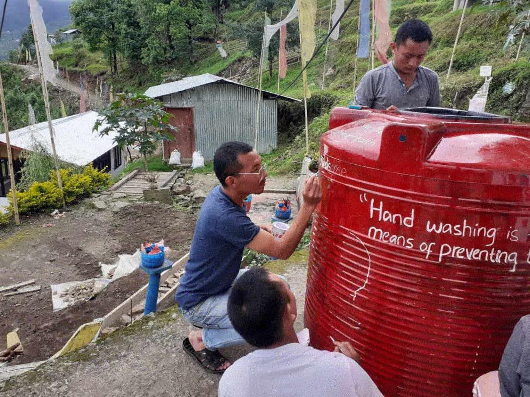Hand washing station