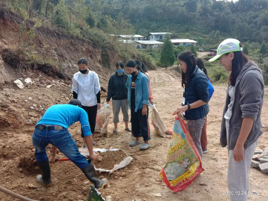 Cleaning archery ground