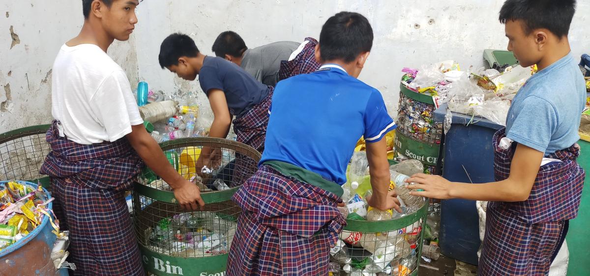 white waste and waste segregation project