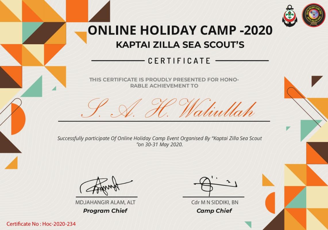 Online Scout Holiday Camp-2020