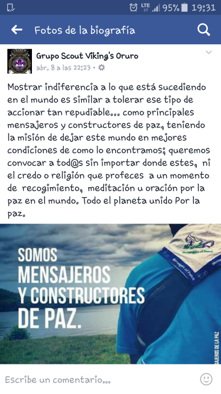 SOMOS MENSAJEROS Y CONSTRUCTORES DE PAZ 