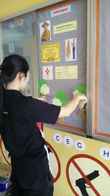 Projek Menghias Papan Kenyataan Persatuan Pengakap