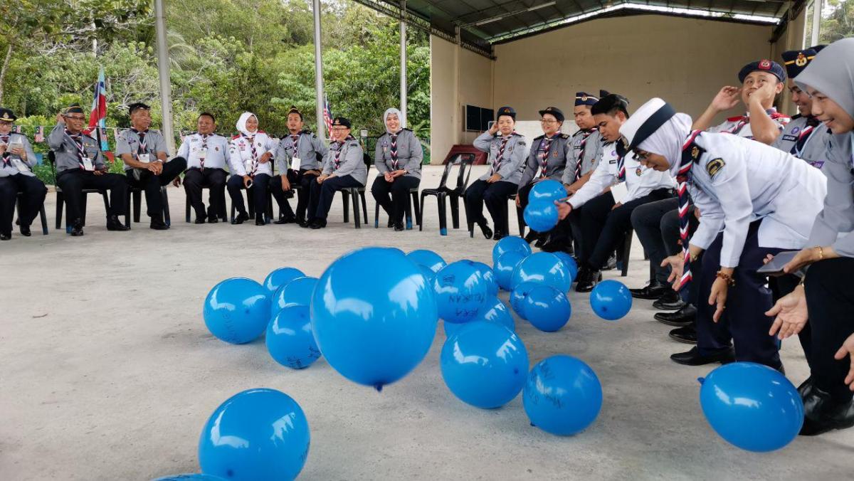 Aktiviti Team Building Sepanjang Kursus Koordinator Messengers of Peace Zon Sabah 2019