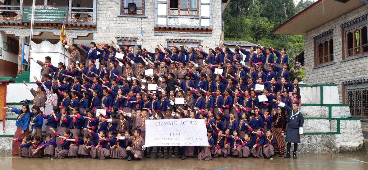 Creating Peace  through cleaning and creating awareness  during International Day for PEACE