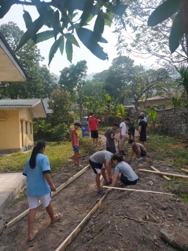 Construction of foot path 