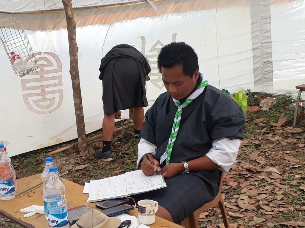 Covid-19 duty at interim check point