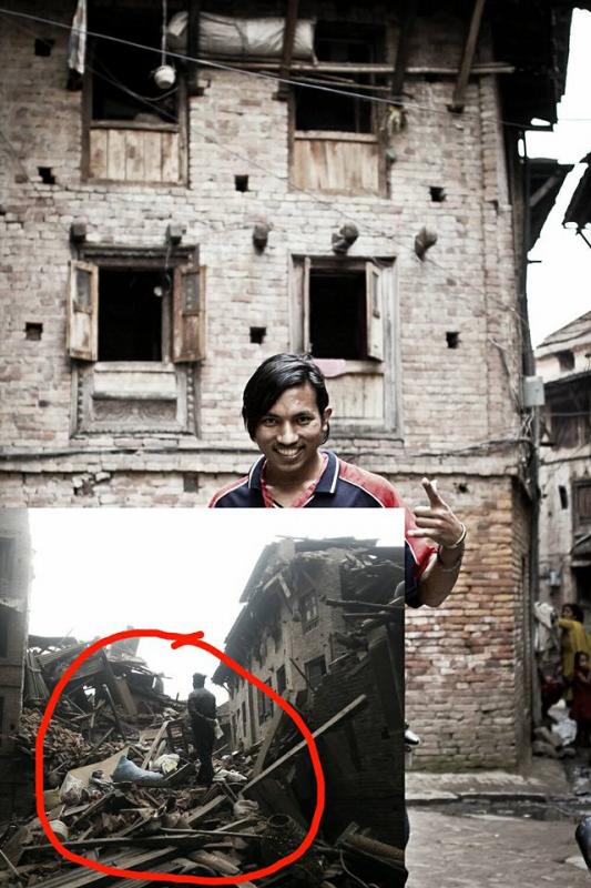 Rajesh after Nepalquake 2015