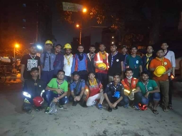 অগ্নিকাণ্ডে সেবাদান