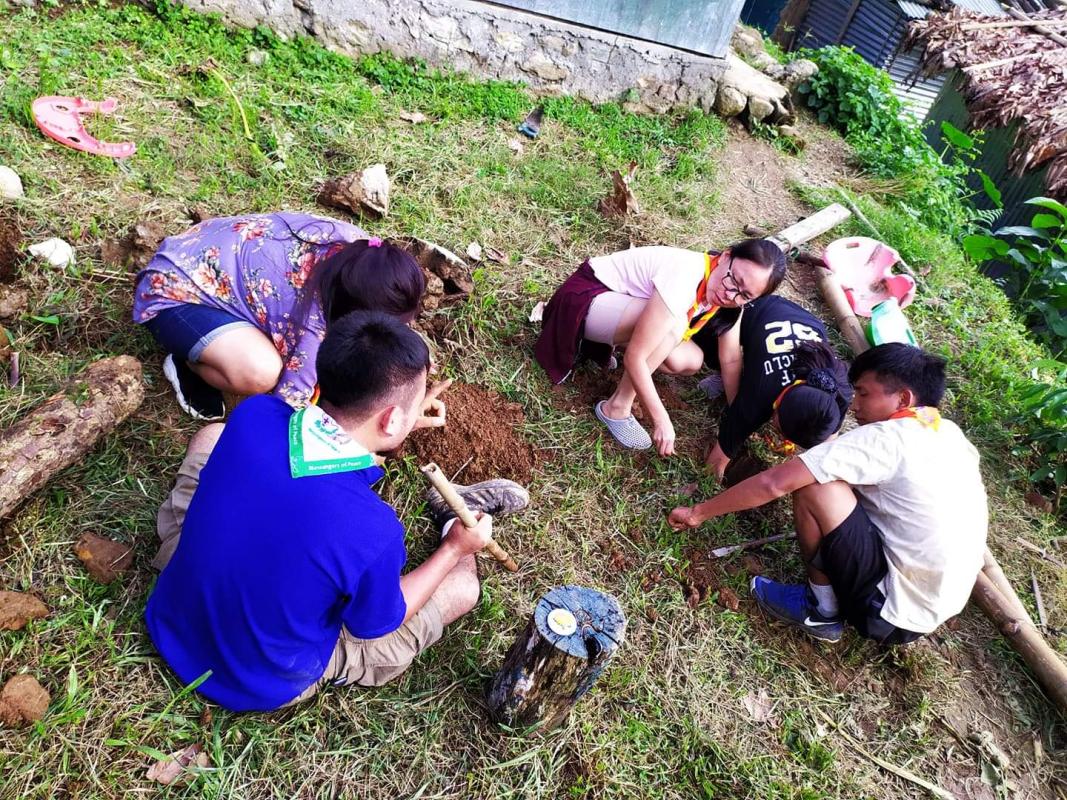 Making recreational area for primary school