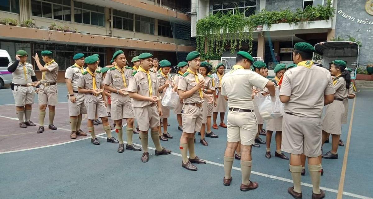 โครงการเข้าค่ายพักแรมอบรมนายหมู่และพิธีเข้าประจำกอง ประจำปี 2562