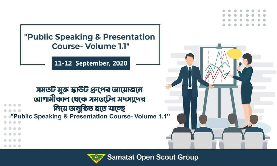 Samatat organised a paublic speaking and presentation course 