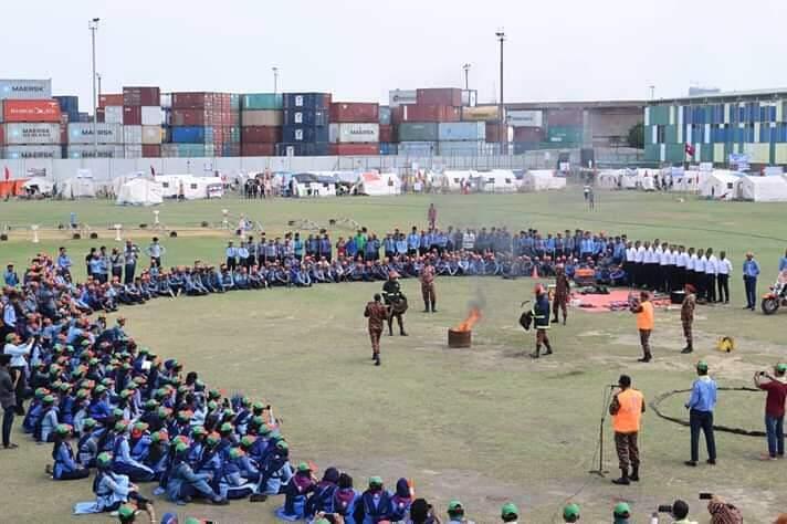 আগুন নেভানো ও উদ্ধার প্রশিক্ষণ 