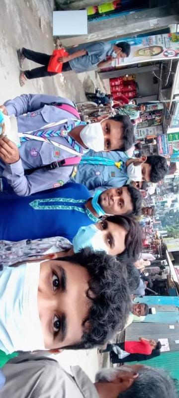 মাস্ক বিতরণ কর্মসূচী