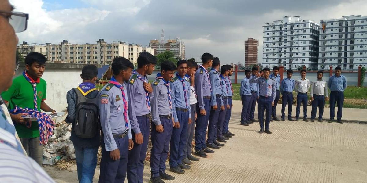 ভাষানটেক সরকারি কলেজ রোভার স্কাউট গ্রুপের বার্ষিক দিক্ষা ক্যাম্প