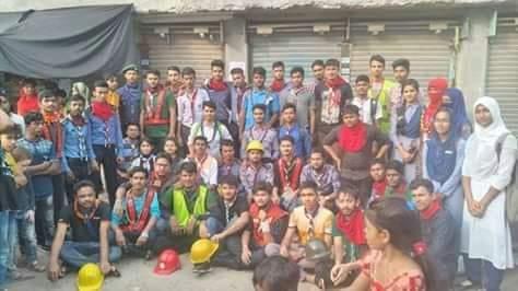 অগ্নিনির্বাপক দলে স্কাউটের কার্যক্রম 