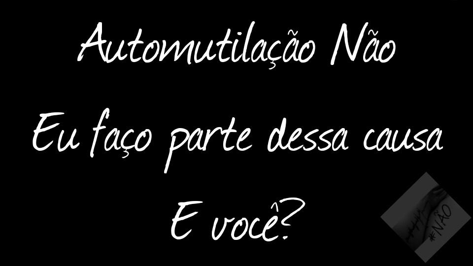 Automutilação não