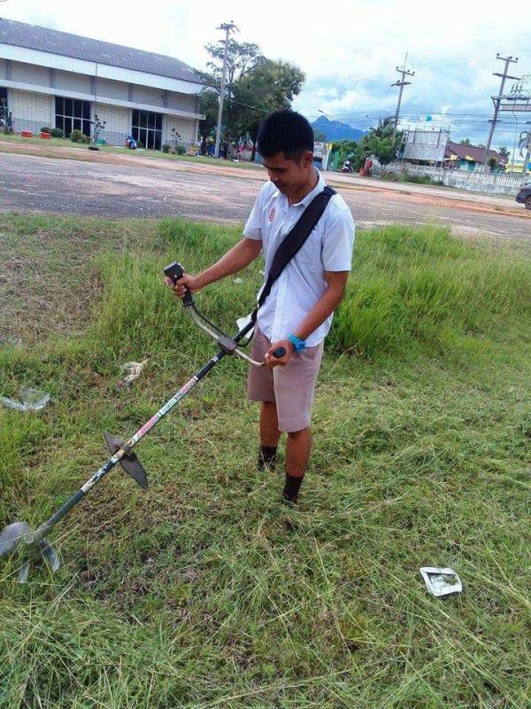 ตัดหญ้าสนามฟุตบอล