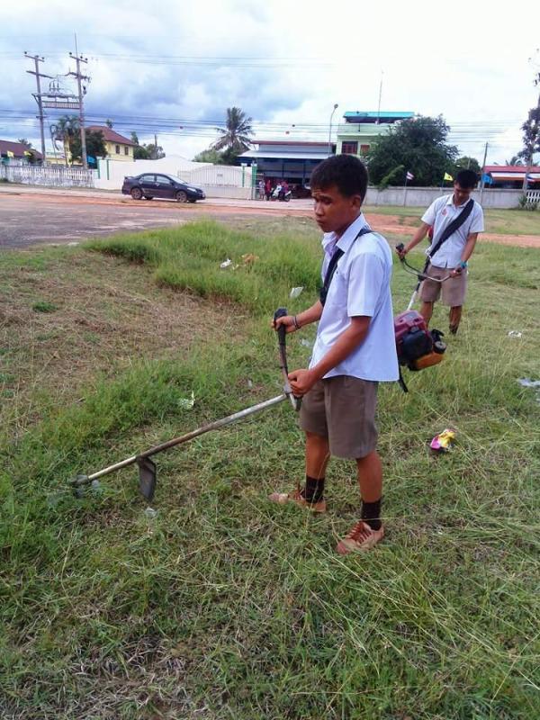 ตัดหญ้าสนามฟุตบอล
