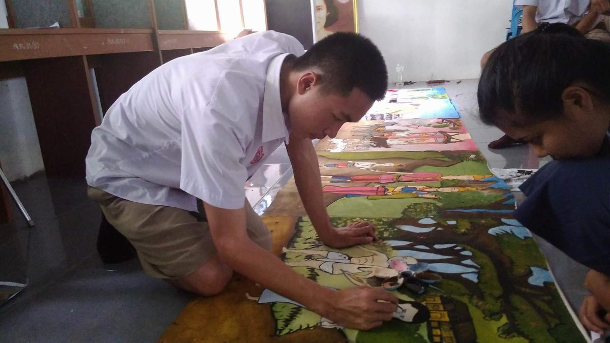 จัดทำผ้าพระเวส