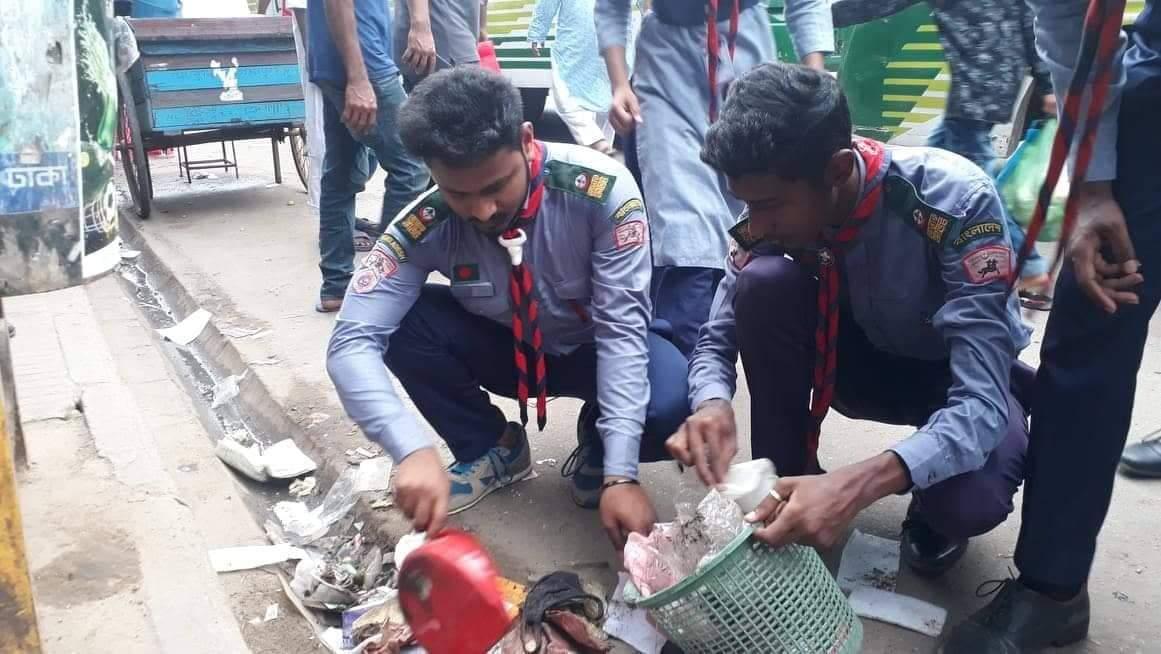 মিরপুরে পরিষ্কার পরিচ্ছন্ন কার্যক্রম 