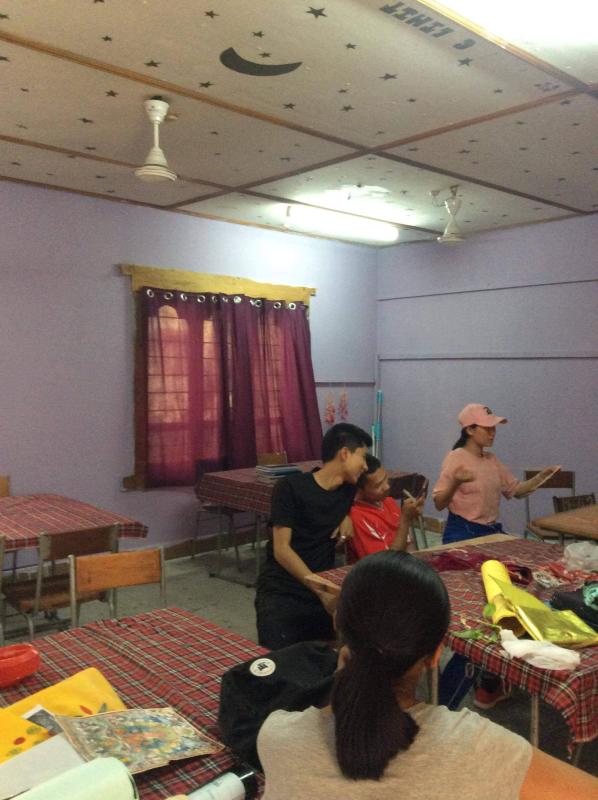 Beautifying School by Planting Flowers 