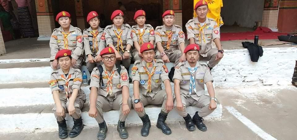 The leadership scouts and scouts of Punakha Dzongkhag had volunteered in crowd controlling and waste management during Punakha Domchoe & Tsechu. 