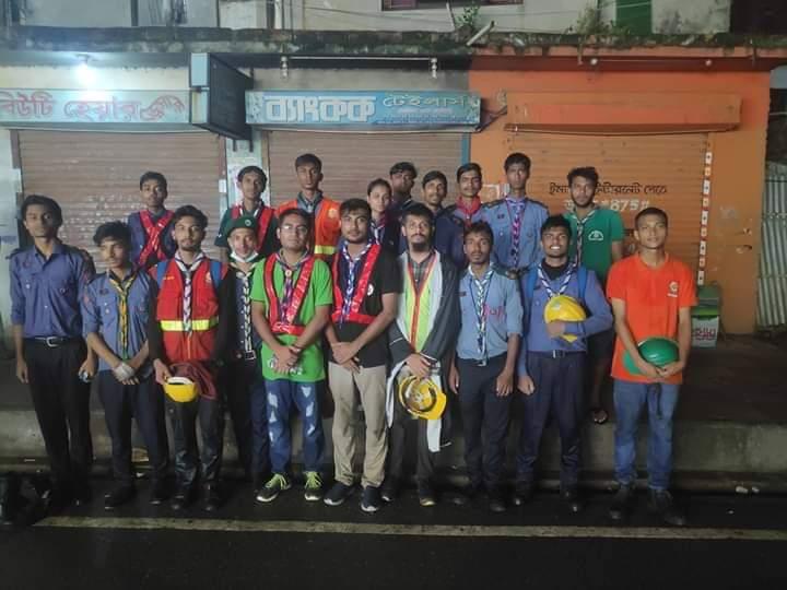 অগ্নিকাণ্ডে সেবাদান
