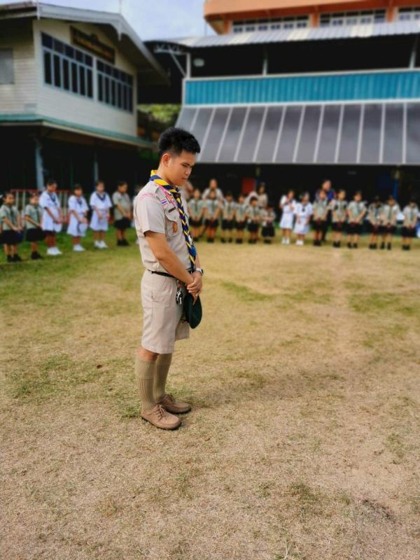 สงบนิ่งพิธีเปิดกองลูกเสือสำรอง