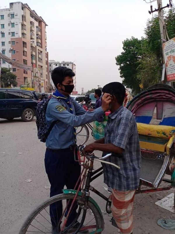 Face mask distribution for Corona Virus