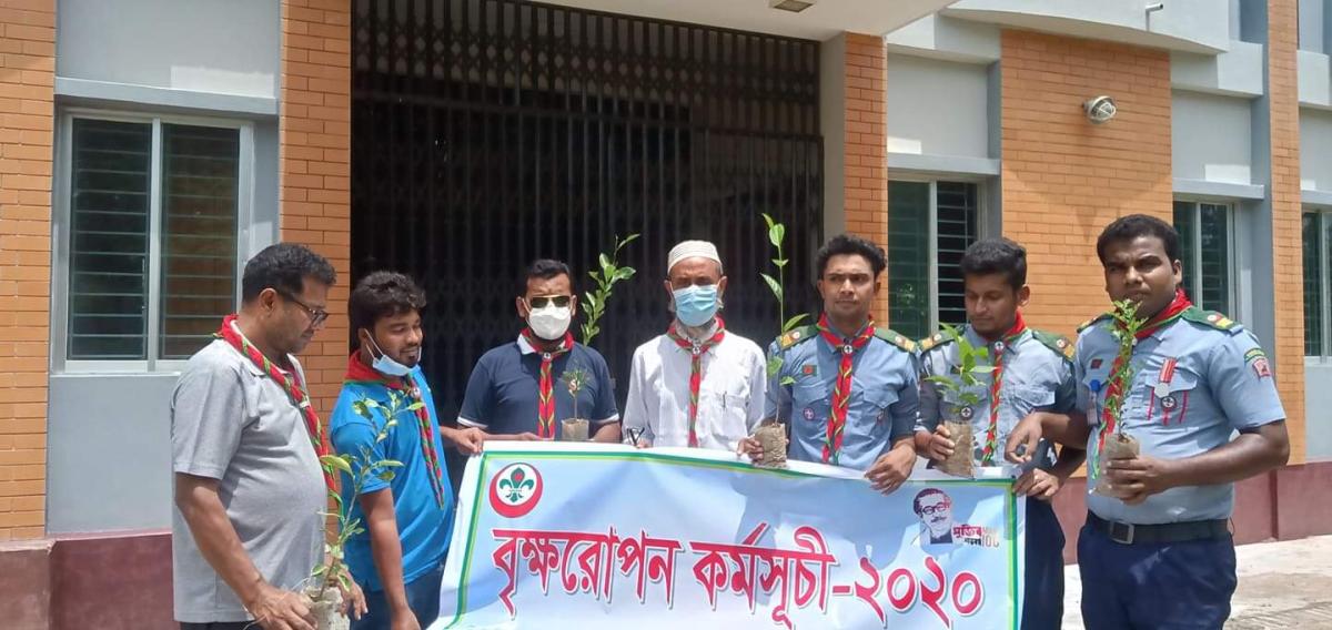 সরকারি এম এম কলেজ রোভার গ্রুপের বৃক্ষরোপন কর্মসূচী-২০২০