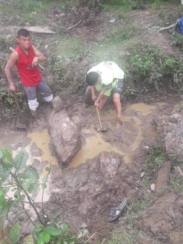 work at Gaki village 